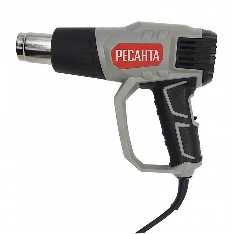 Фен строительный РЕСАНТА ФЭ-2000К, 2000вт 2-реж. 0,8кг кейс