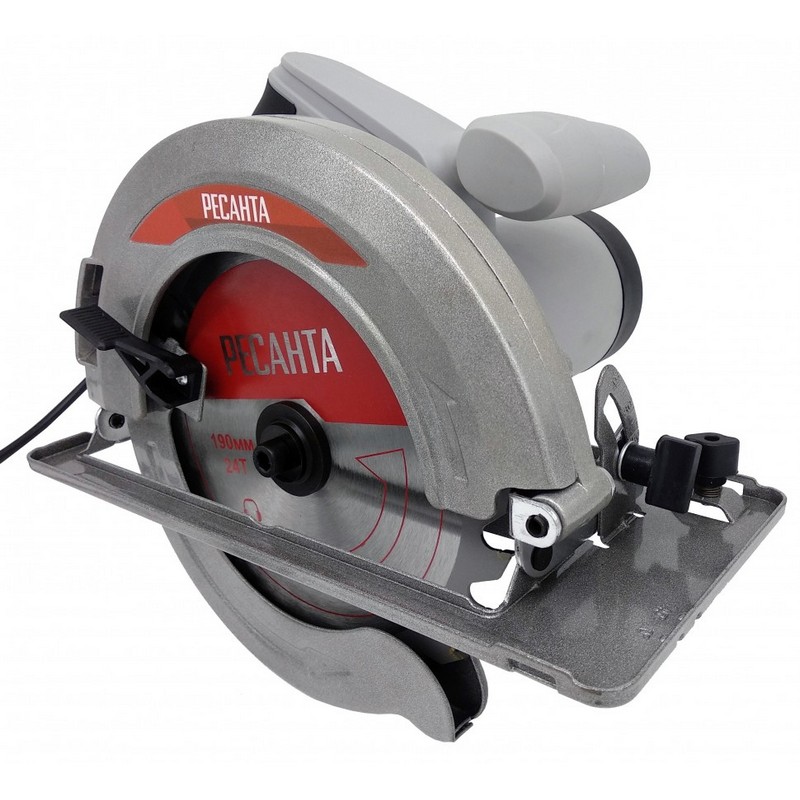 Пила дисковая РЕСАНТА ДП-190/1800, 1800вт 190/20мм 5500об/мин 3,8кг