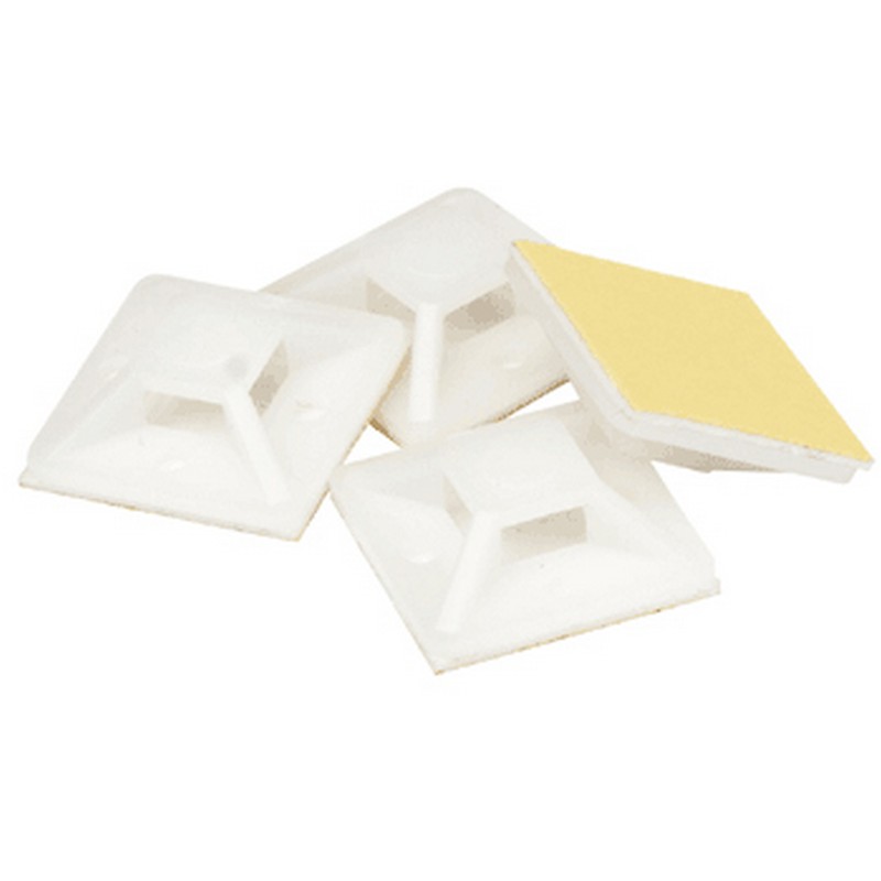 Площадка для крепления хомутов-стяжек, 20х20мм самокл.