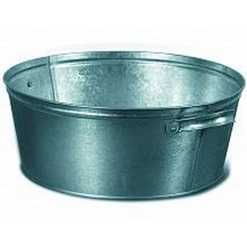 Таз оцинк. круглый 13л