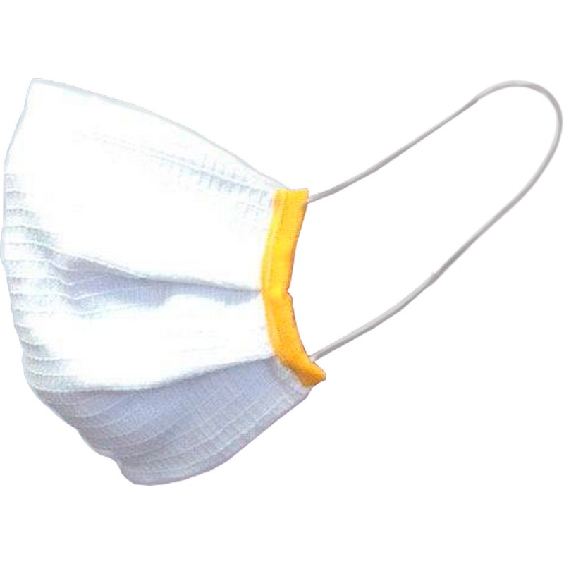 Повязка лицевая белая прямоугольная (вафельное полотно)