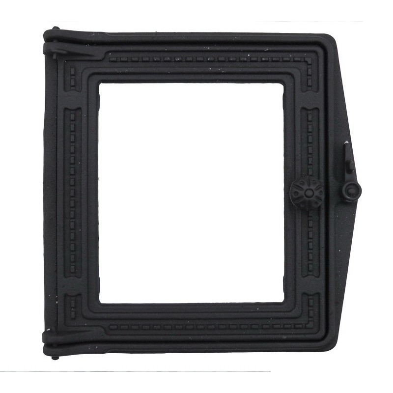 Дверь топочная ВЕЗУВИЙ ДТ-4С стекло,черная