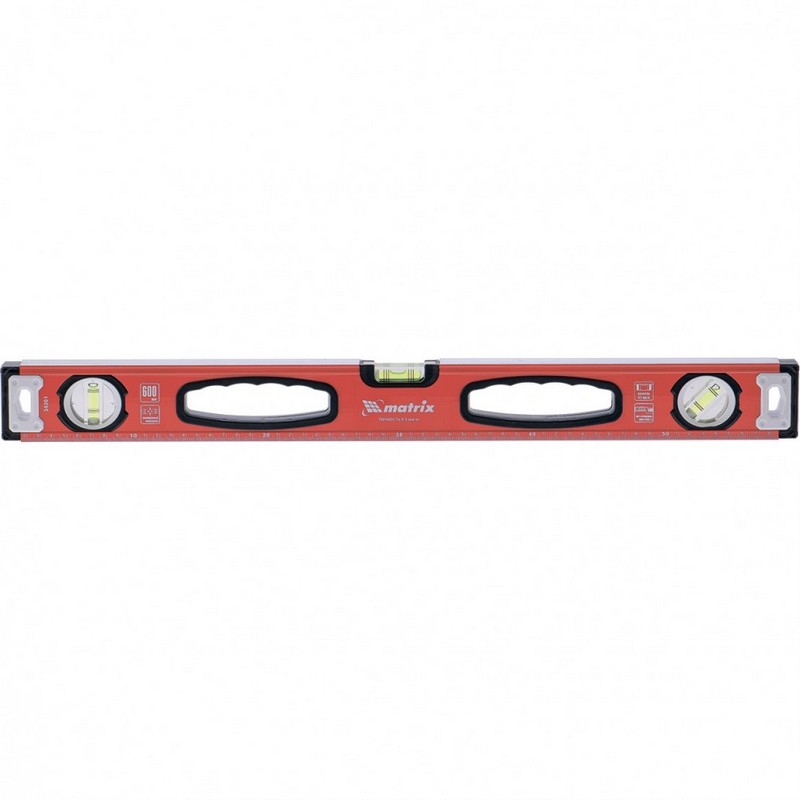 Уровень 800мм фрезеров.поверхность, 3 глазка, 0,5мм/м, линейка Matrix 34202