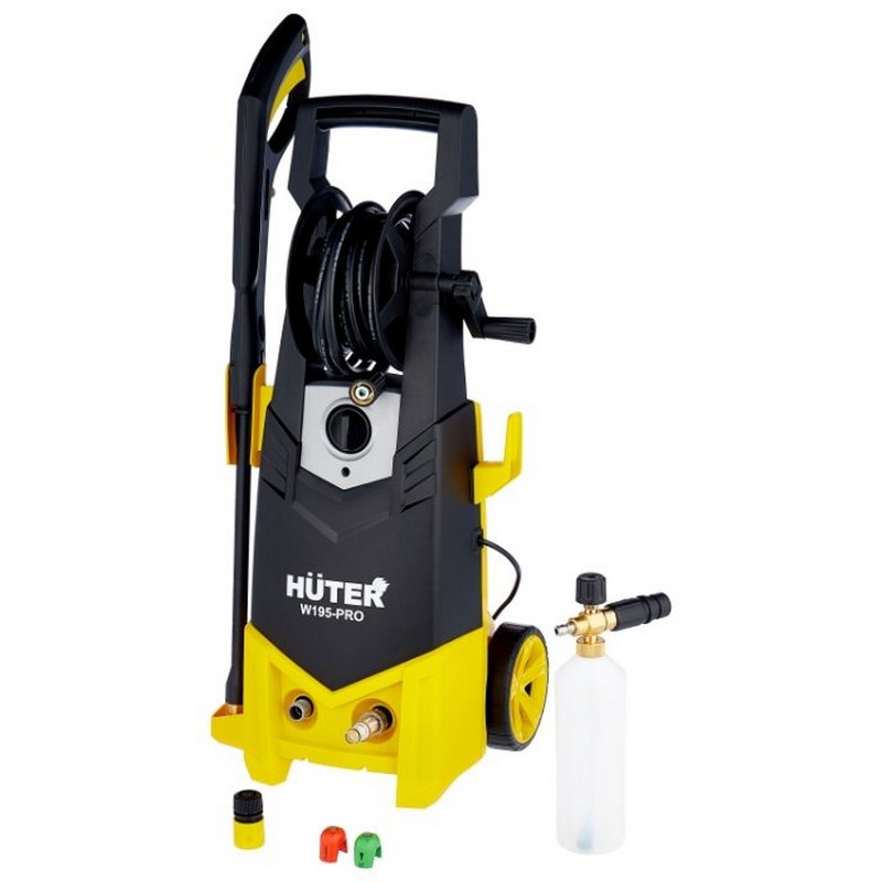 Мойка высокого давления Huter W195-PRO, 2500вт 130бар 7л/мин самовсас.