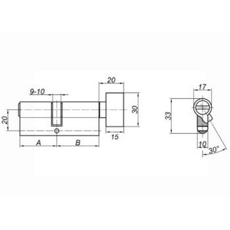 Механизм секрет."Стандарт" Z.I.60-5K CP 5кл