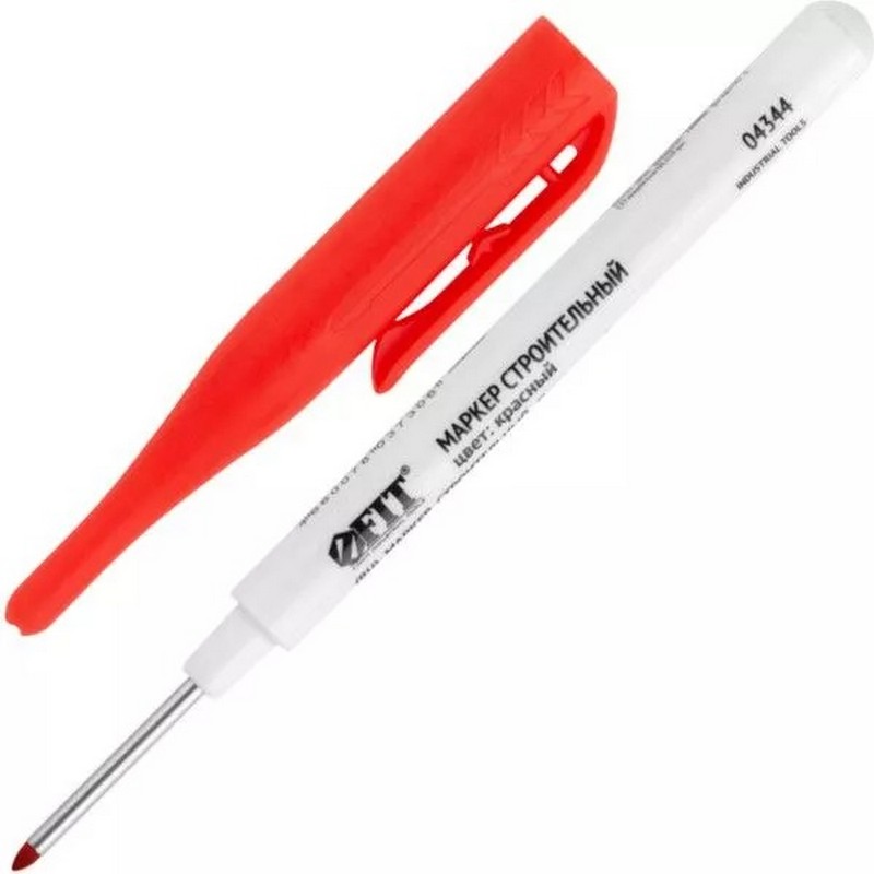 Маркер тонкий удлиненный для труднодоступных мест Красный