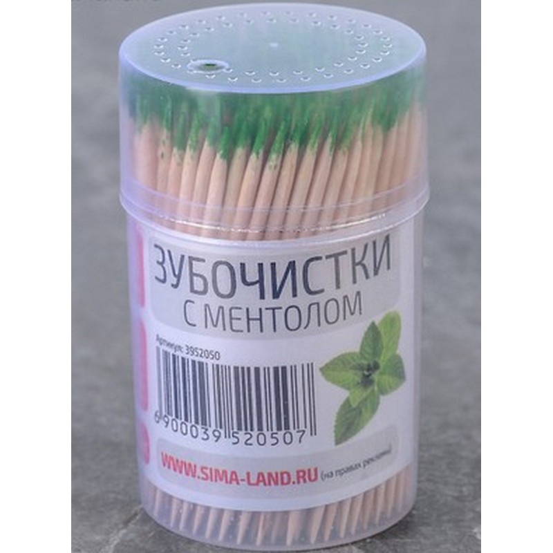 Зубочистки с ментолом