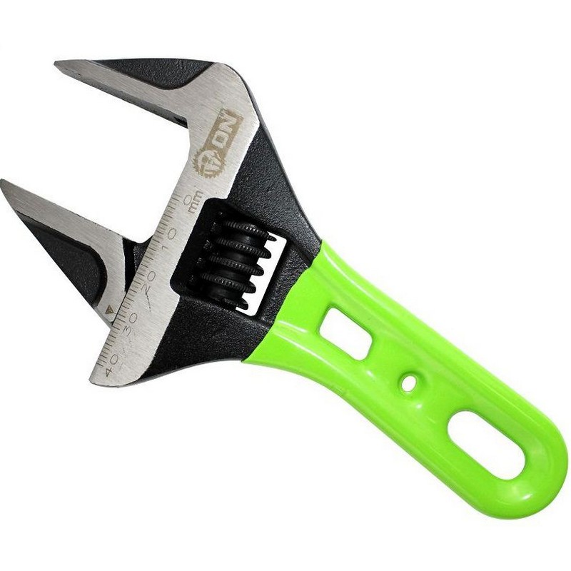 Ключ разводной 0-41мм, тонкие губки, укороч.рукоятка 150мм CrV ON 04-01-250