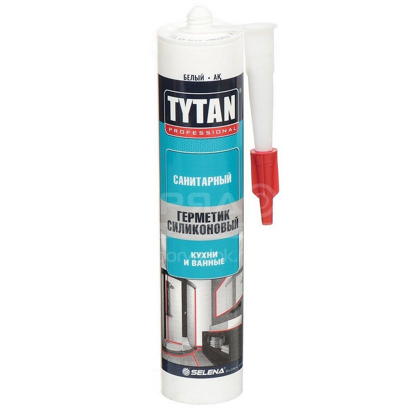 Герметик силикон ТИТАН санитарный белый 280мл