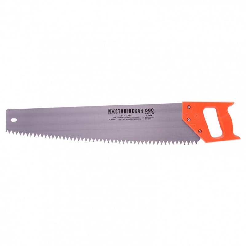 Ножовка по дереву 600мм шаг-12мм пластик.рукоят. (Ижевск)