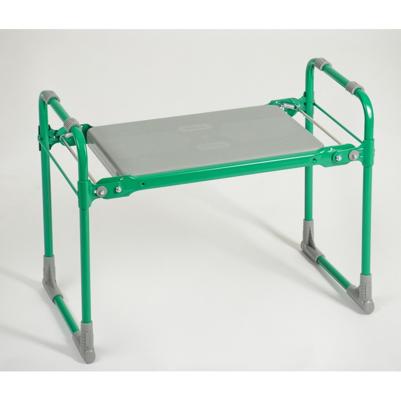 Скамейка-перевёртыш садовая складная 56х30х42,5 см, зелёная, максимальная нагрузка 100 кг