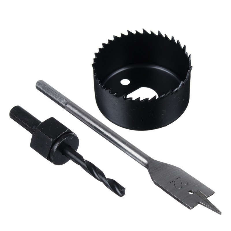 Набор для установки замков (коронка 54мм с держателем, перовое сверло 22мм) ЕРМАК 649-079