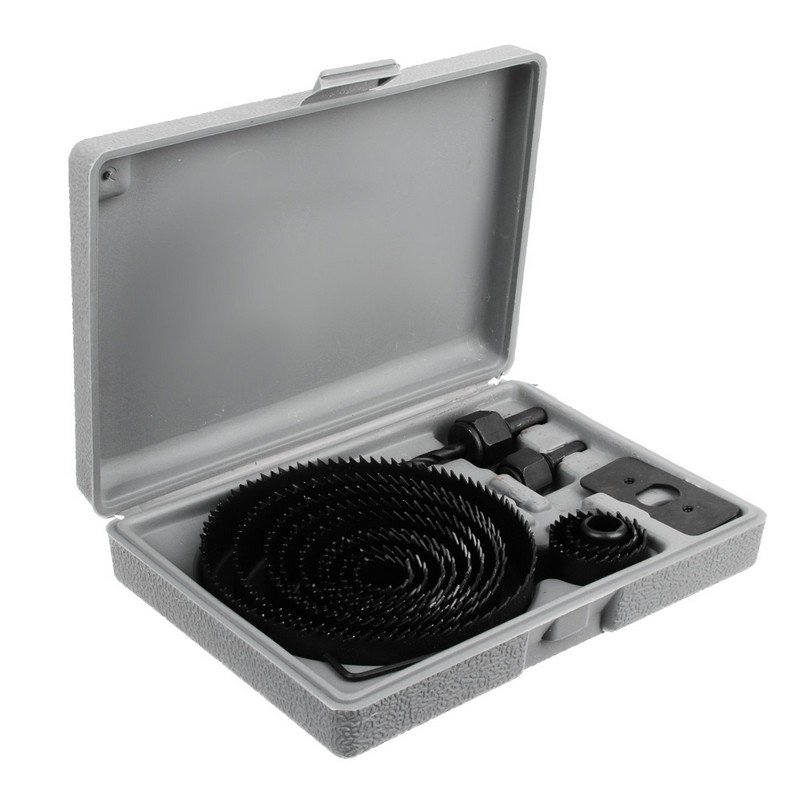 Набор пил круговых по дереву 19-127мм (17пр/кейс) ЕРМАК 649-081