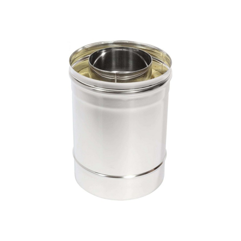 Труба термо d 200/300 L 0,25 м  (0,8мм+0,5мм) н/ж