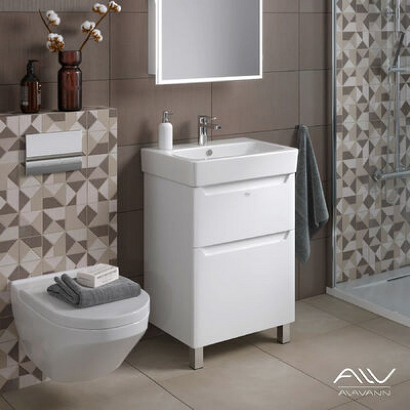 Тумба LANA 60 под умывальник "Q60"/НЕО60 белая