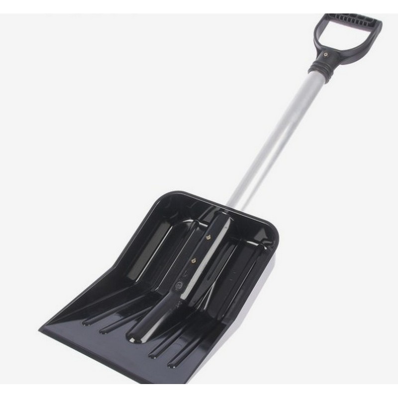 Лопата  автомобильная 345*260*65 60см,  из поликарбоната, с черенком