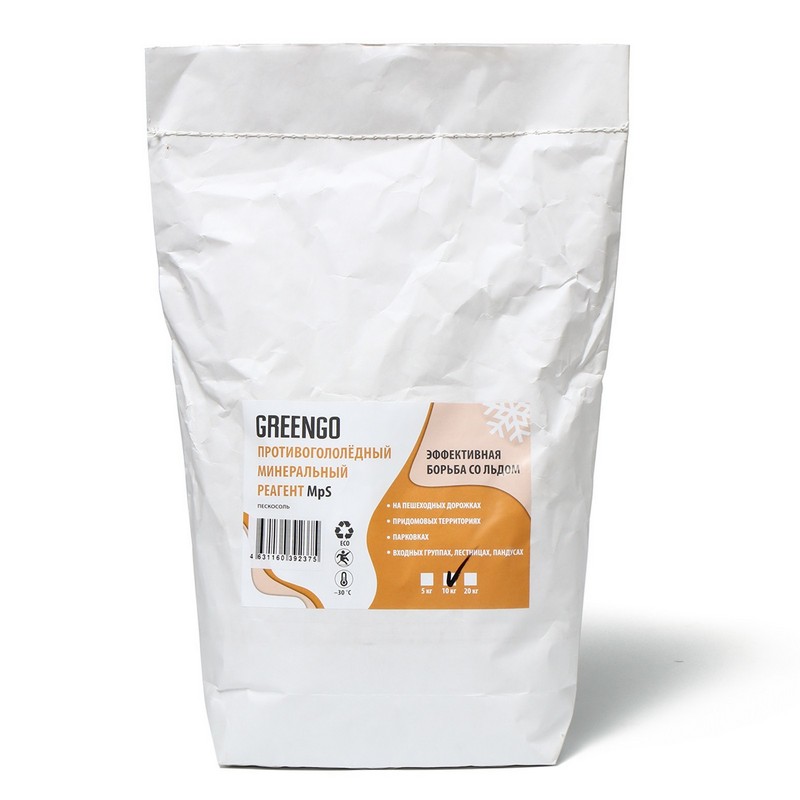Реагент антигололедный, 10 кг, MPS (ПЕСКОСОЛЬ)  -30 °С 